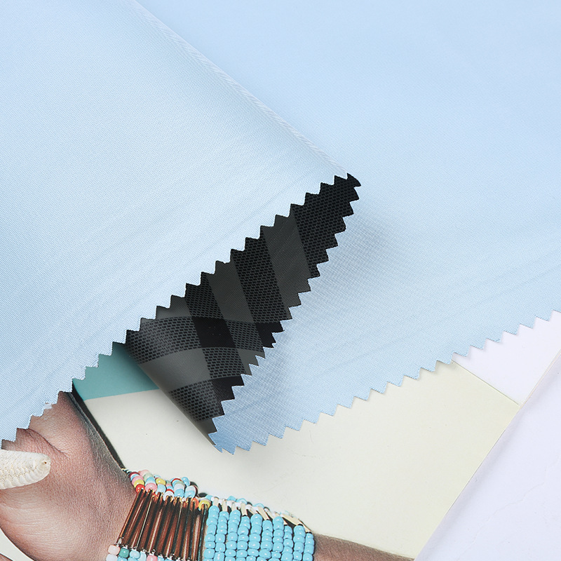 全涤三维纺复合彩膜面料 时尚时装运动服面料现货批发速干