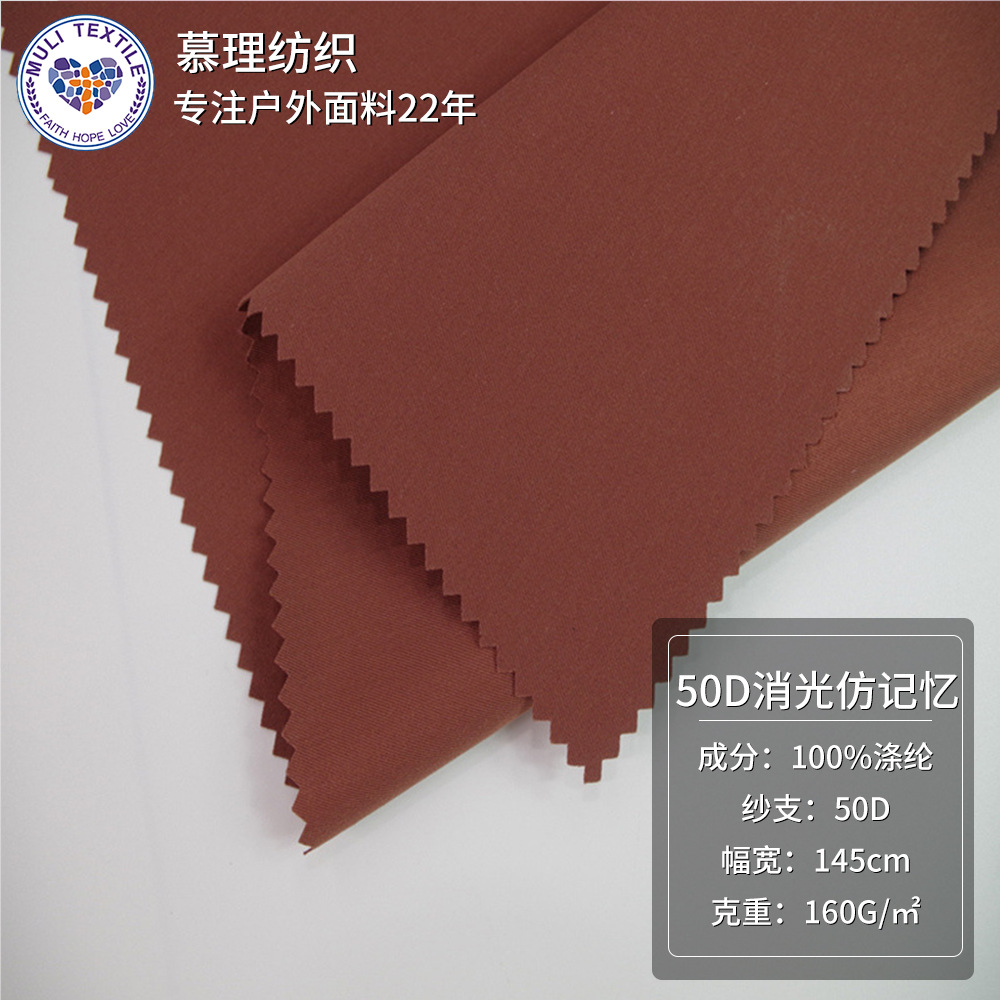 现货供应 全涤高品质面料 秋冬时装棉服羽绒服潮流布料防风