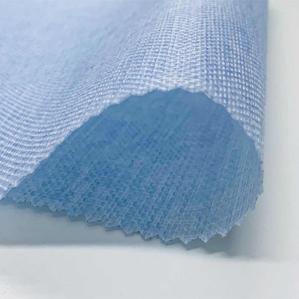 TPE仿麻面料 200g平纹染色全涤布 桌布箱包台布面料 厂家直供