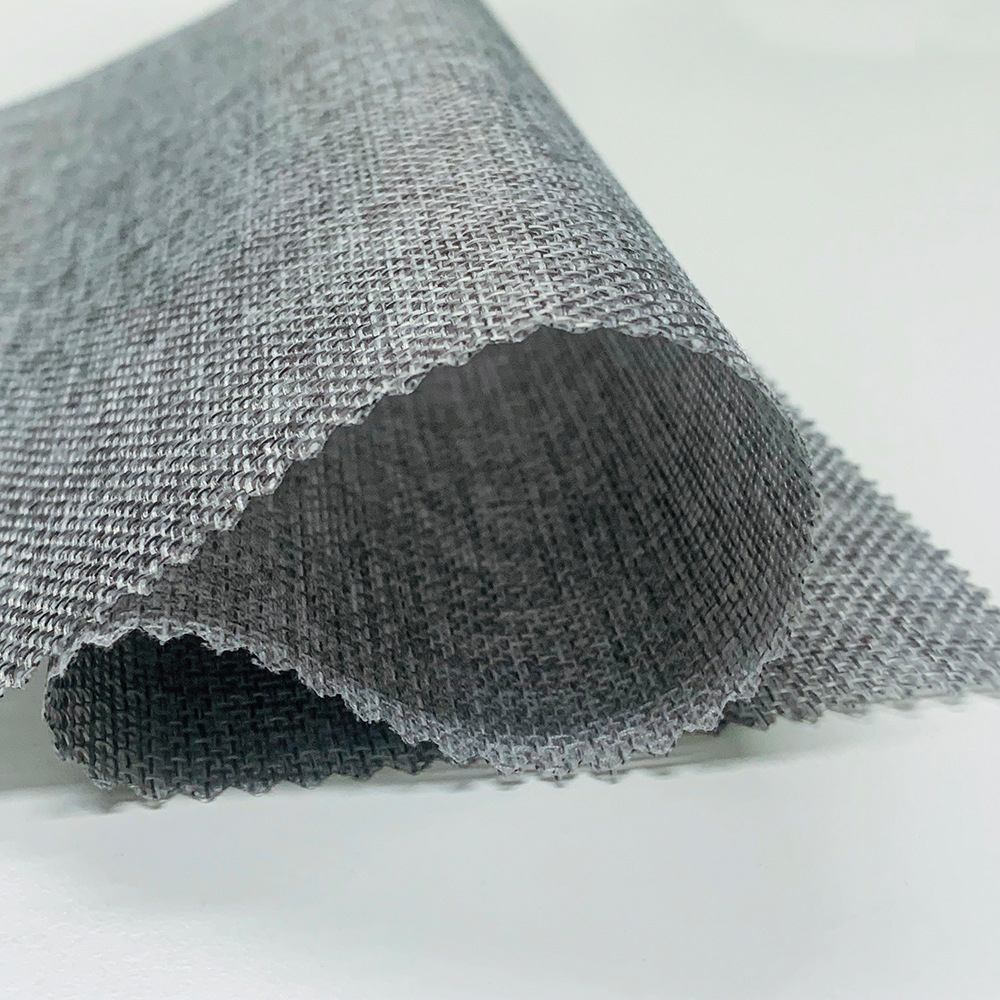 TPE仿麻面料 200g平纹染色全涤布 桌布箱包台布面料 厂家直供