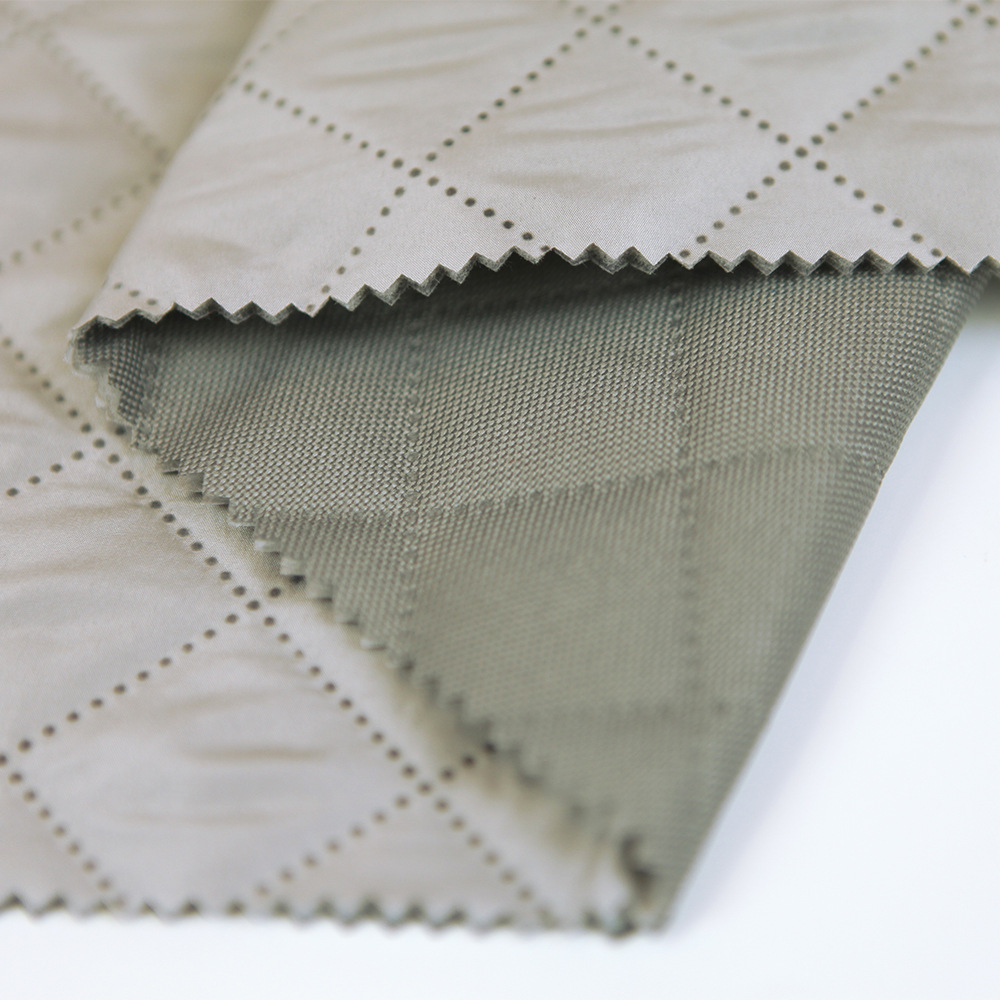 全涤PU牛津布春亚纺 对角5公分超声波面料 秋冬款装饰布时