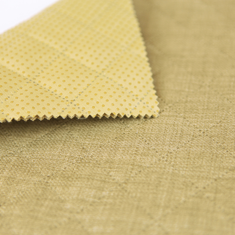 5公分对角线超声波面料 全涤小颗粒亚麻滴塑 秋冬款汽车用