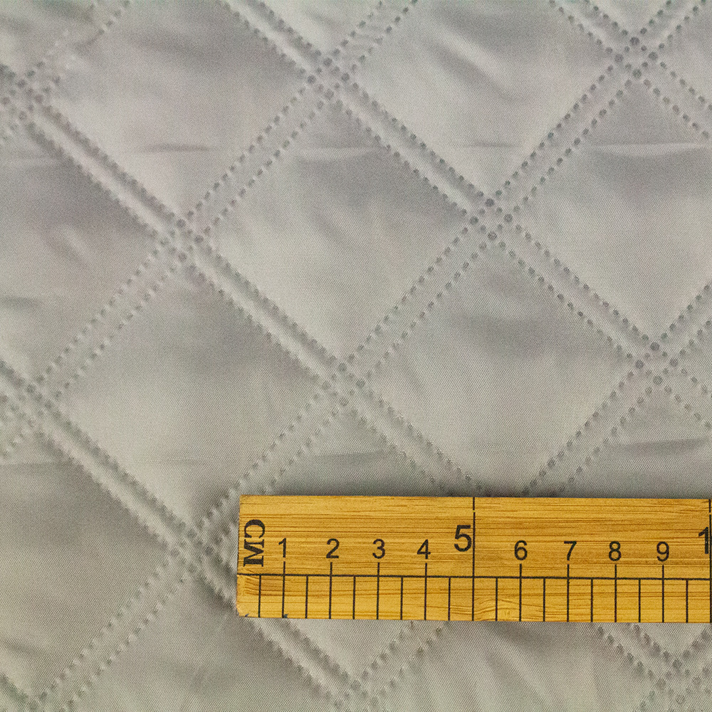 X形超声波高周波压花 全涤纶高频压棉面料 羽绒服棉服面料