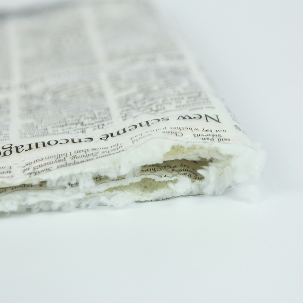 透明英文字TPU复合布 超声波压花舒棉绒面料 箱包装饰布面料