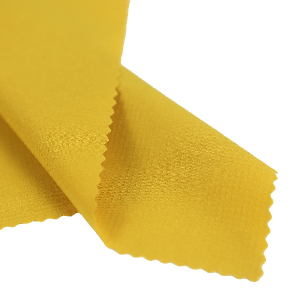 75D阳离子面料 涤纶四面弹双线格 春夏季裤装工作服时装面料