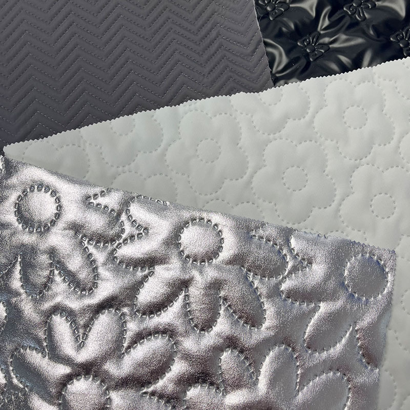 超声波压花无线绗缝面料文具盒笔袋野餐垫箱包服装面料夹棉绗缝布