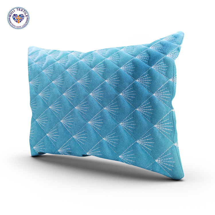 厂家现货 荷兰绒 滴塑 防滑绗绣沙发垫四季 刺绣面料批发