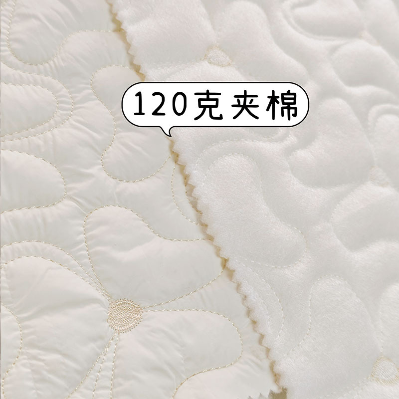定制夹棉布料绗缝夹棉包面料衍缝棉面料绗棉绣花布秋冬包包服装