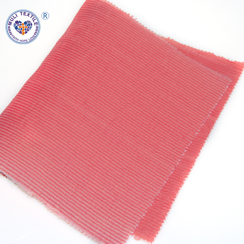 袖口领口弹力密横条密直条面料绗绣绗缝电脑绣花加工布批发