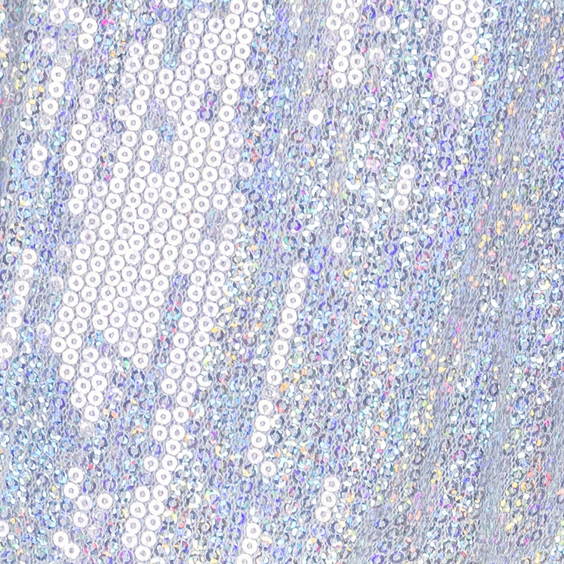 3毫米直条舞台礼服绣花布亮片面料童装布料流苏珠片布批发